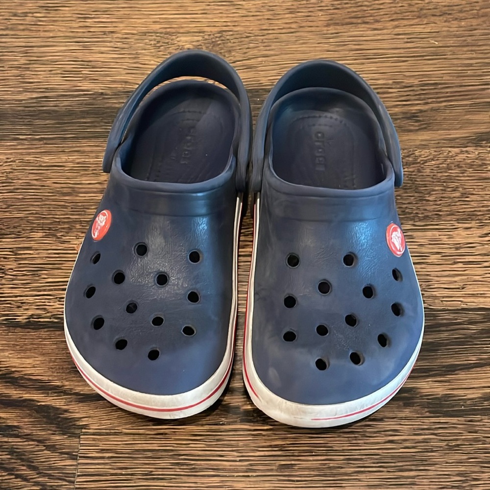 Navy Blue CROCS (size 12)